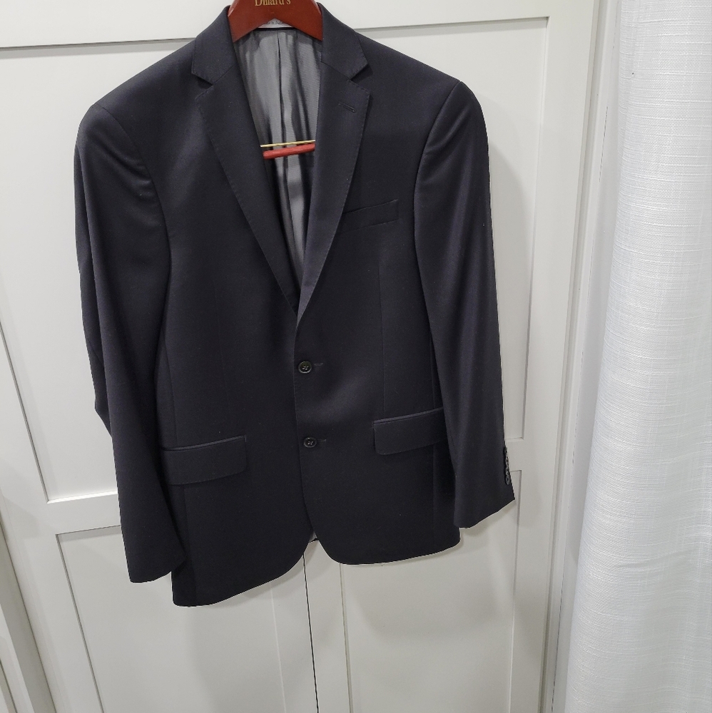Murano Collezione Black Wool Blazer Size 36R
